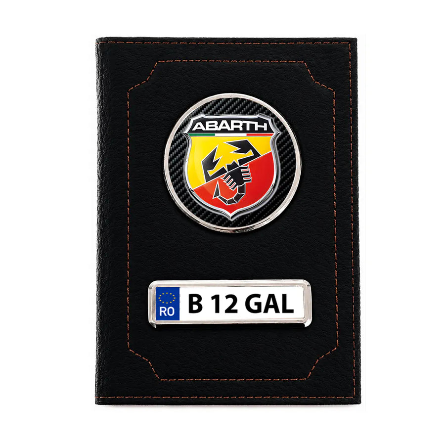 Portofel personalizat pentru acte auto – Abarth