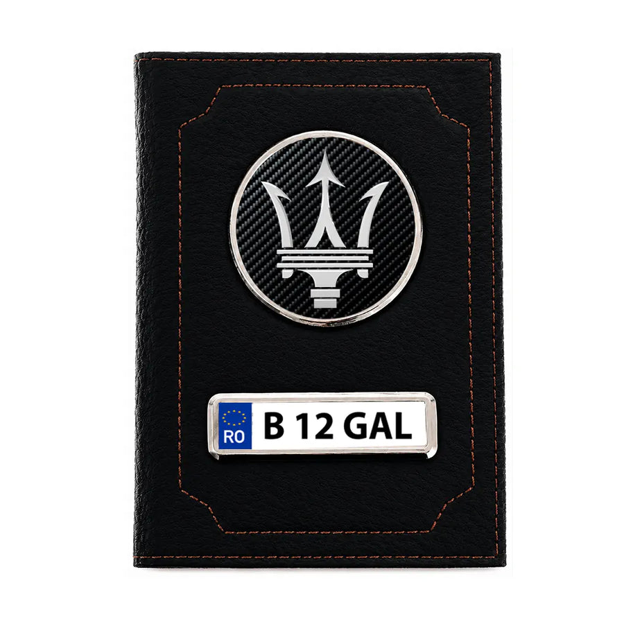 Portofel personalizat pentru acte auto – Maserati