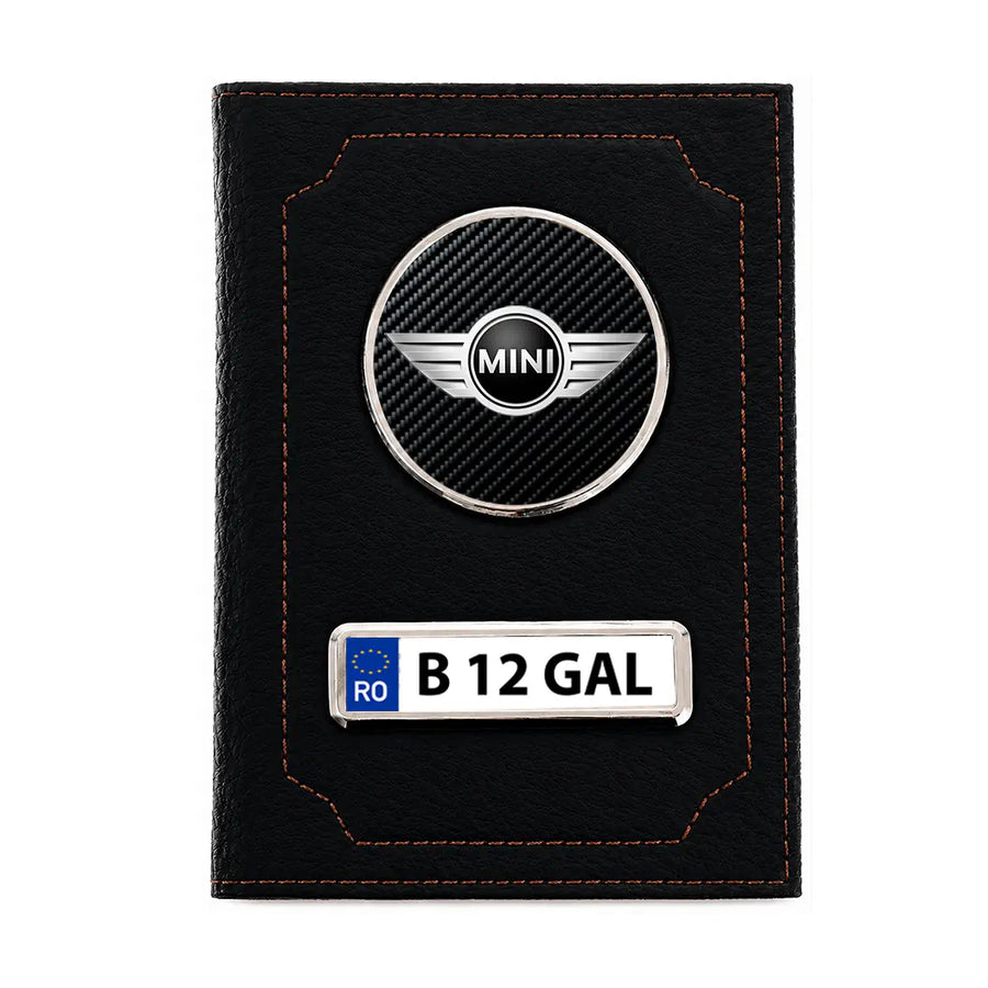 Portofel personalizat pentru acte auto – Mini Cooper
