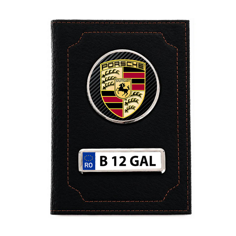 Portofel personalizat pentru acte auto – Porsche
