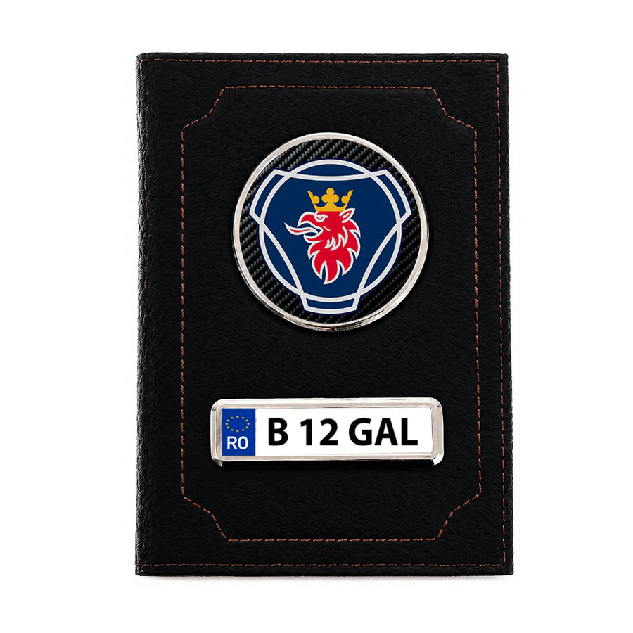 Portofel personalizat pentru acte auto – Scania