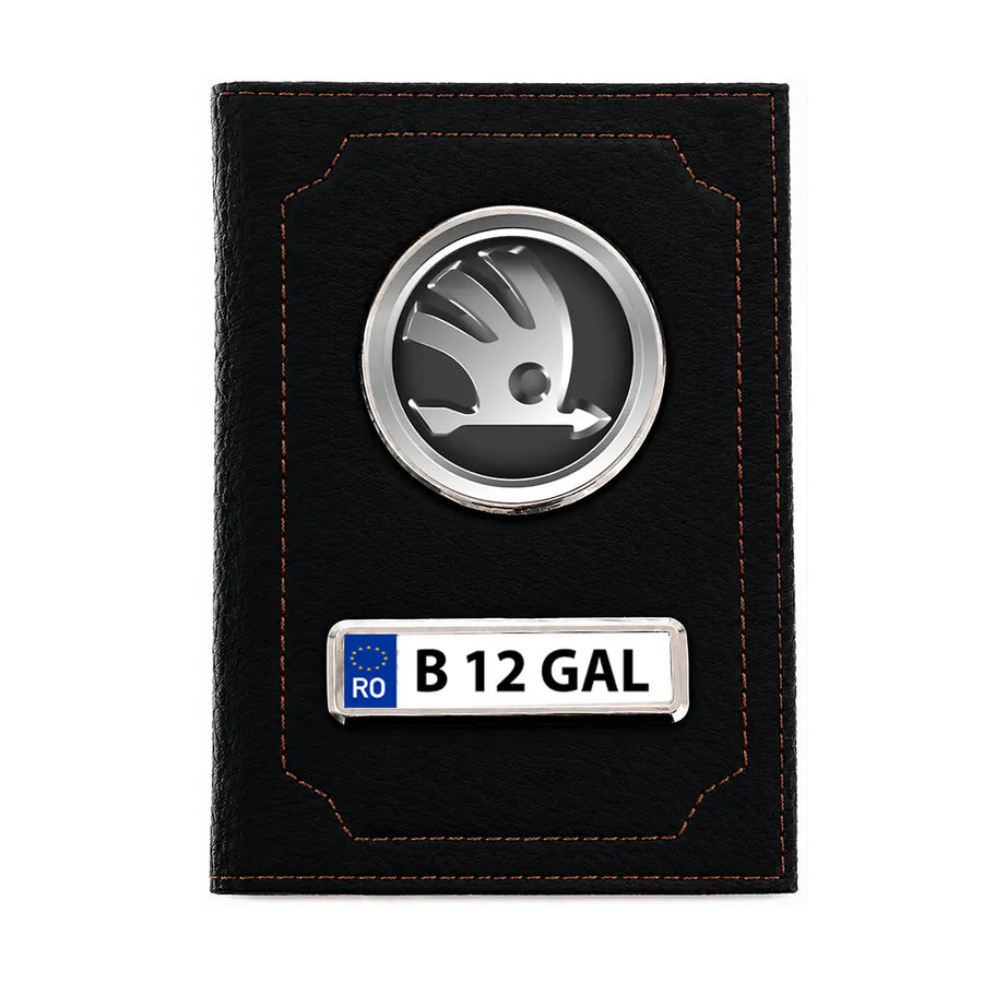 Portofel personalizat pentru acte auto – Skoda