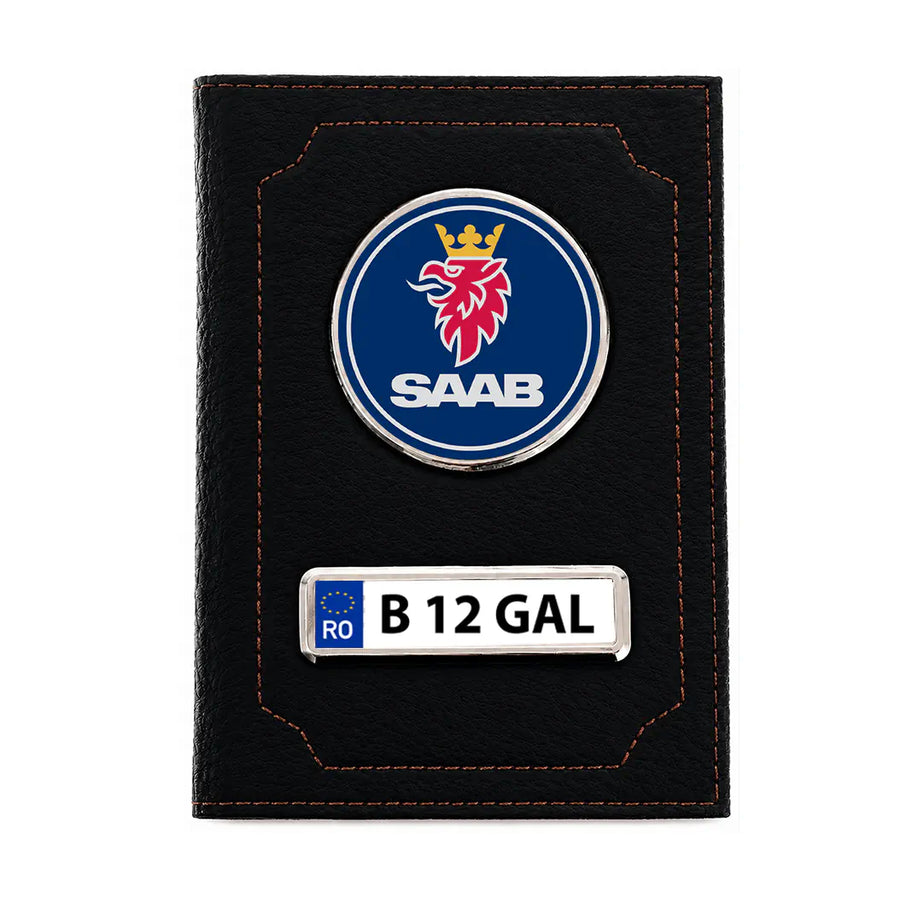 Portofel personalizat pentru acte auto – SAAB