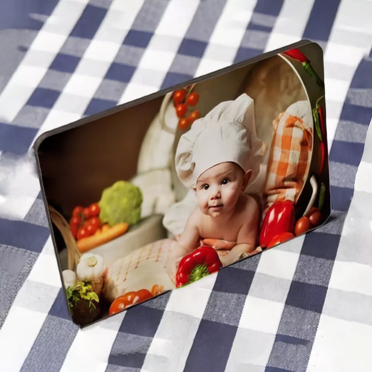 Magnet MDF personalizat cu poza sau text - 10x5 cm