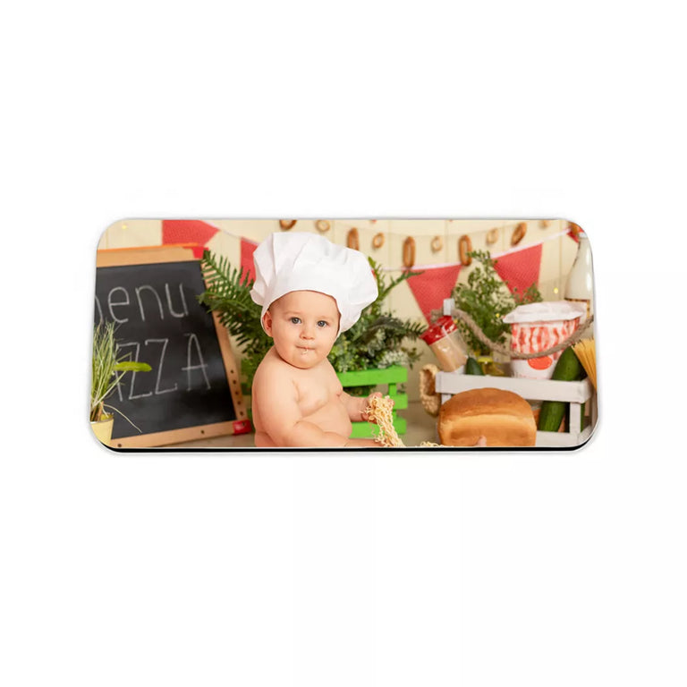 Magnet MDF personalizat cu poza sau text - 10x5 cm