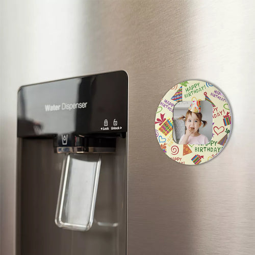 Magnet personalizat cu poza - La multi ani