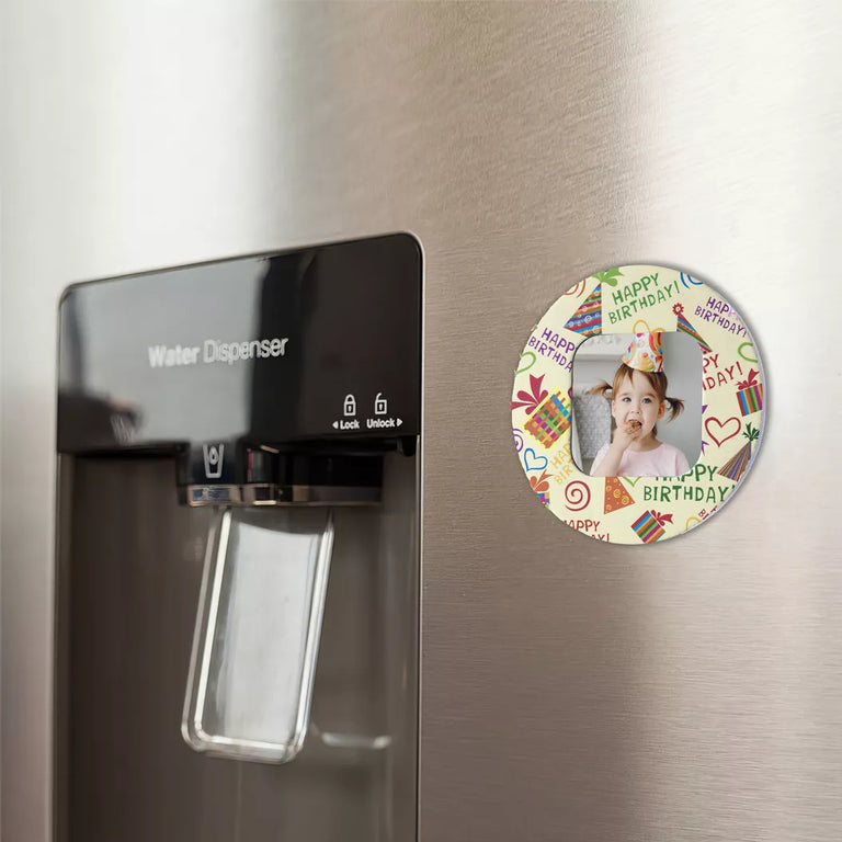 Magnet personalizat cu poza - La multi ani