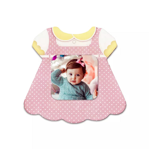 Magnet personalizat cu poza - Rochita roz