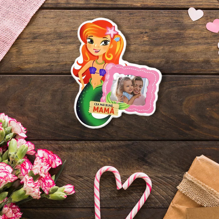 Magnet personalizat cu poza - Cea mai buna mama