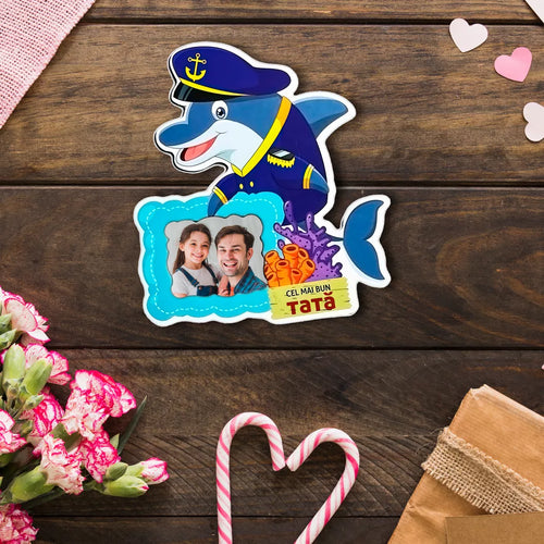 Magnet personalizat cu poza - Cel mai bun tata