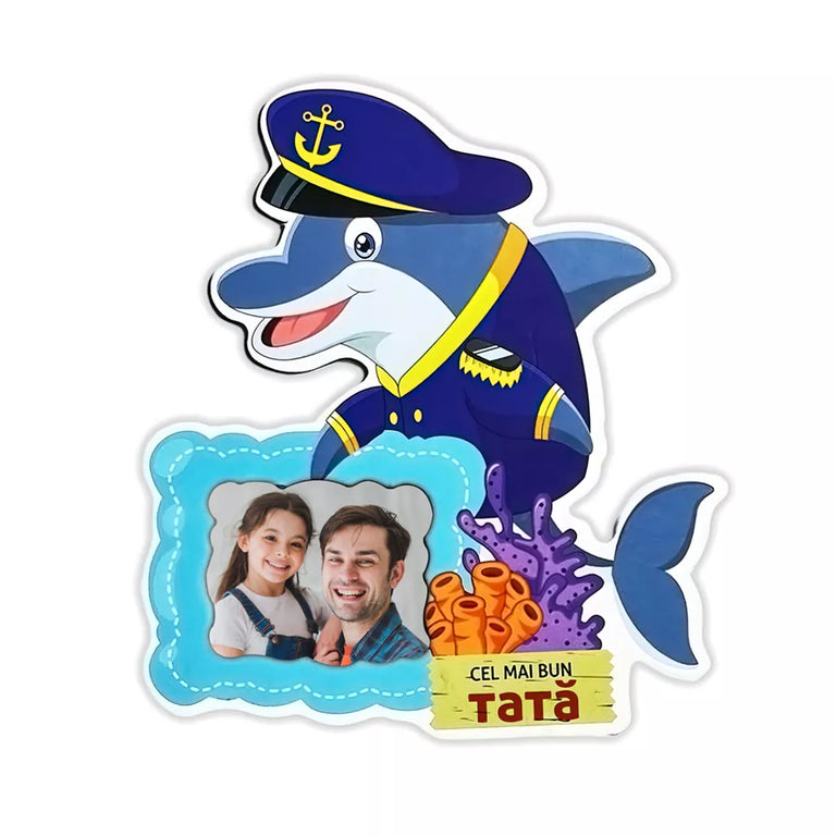 Magnet personalizat cu poza - Cel mai bun tata