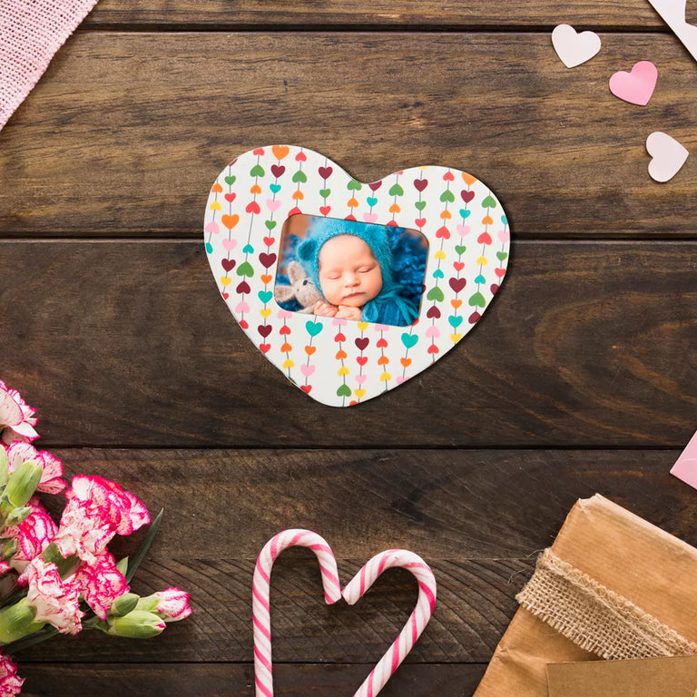 Magnet personalizat cu poza - Inimi