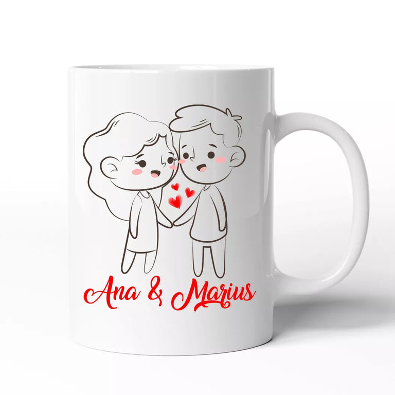 Cana personalizata cu nume - Cuplu