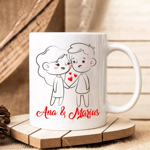 Cana personalizata cu nume - Cuplu