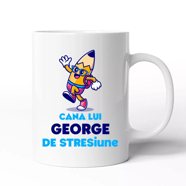 Cana personalizata cu nume - Cana de STRESiune