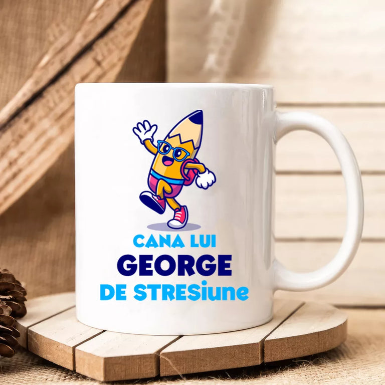 Cana personalizata cu nume - Cana de STRESiune