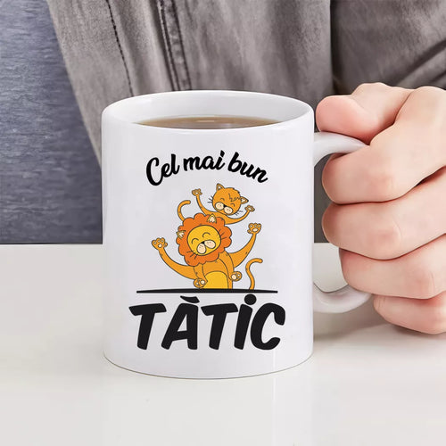 Cana personalizata cu mesaj - Cel mai bun tatic