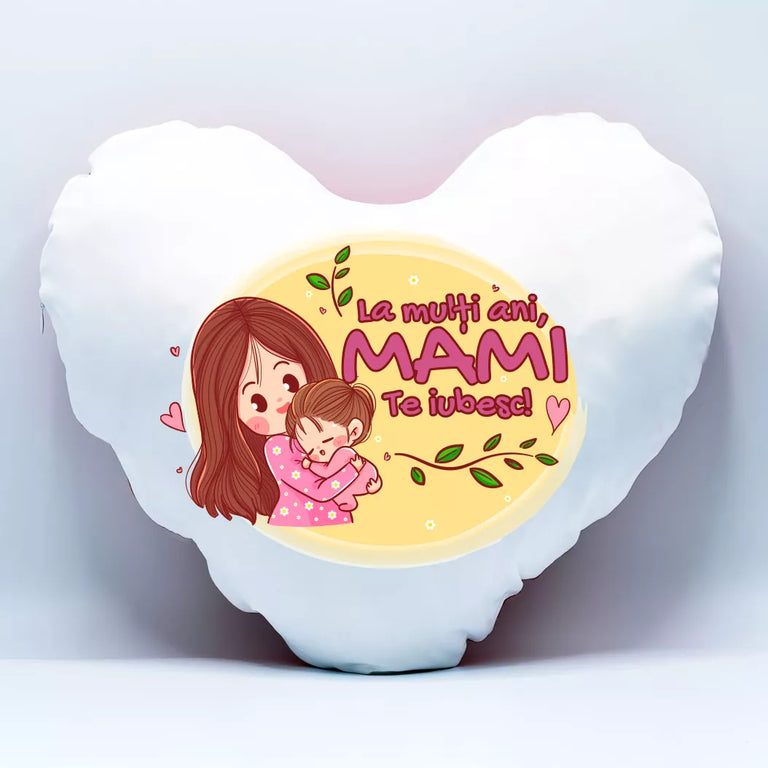 Perna in forma de inima personalizata - La multi ani mami