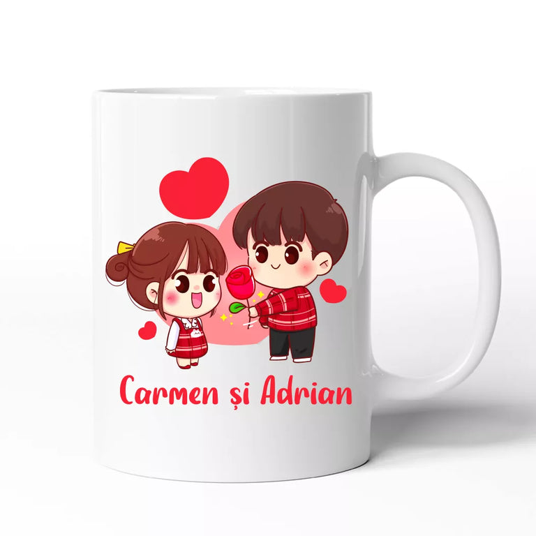 Cana personalizata cu nume - Indragostiti