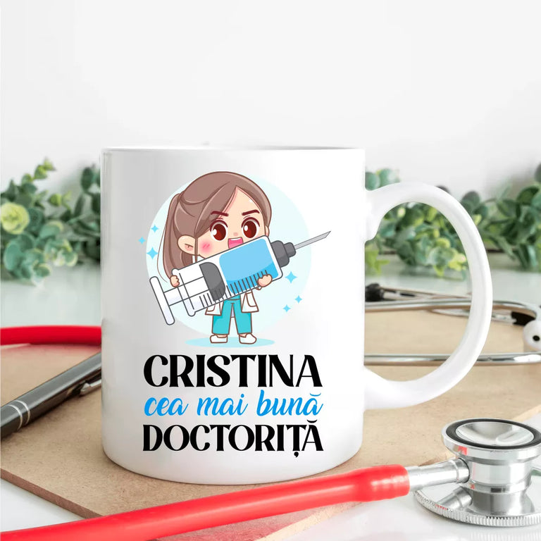 Cana personalizata cu nume - Cea mai buna doctorita