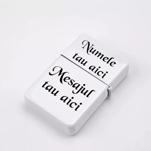 Bricheta personalizata cu nume si mesaj