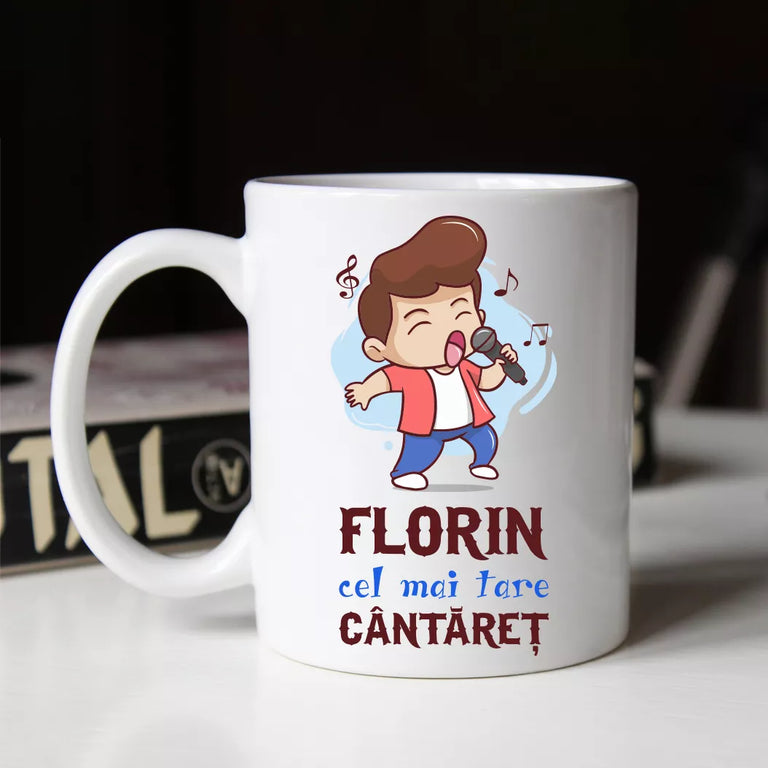 Cana personalizata cu nume - Cel mai tare cantaret