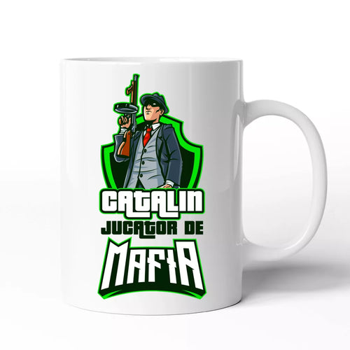 Cana personalizata cu nume - Jucator de Mafia