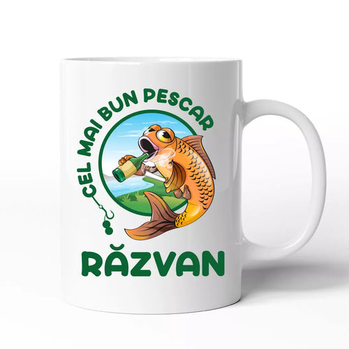 Cana personalizata cu nume - Cel mai bun pescar