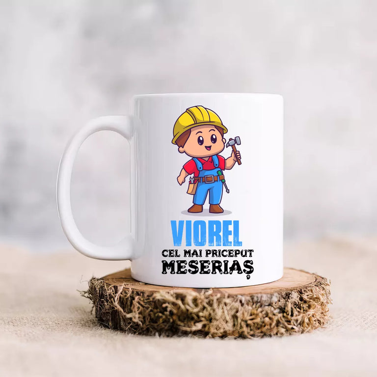 Cana personalizata cu nume - Cel mai priceput meserias