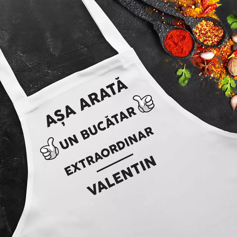 Sort personalizat cu nume - Asa arata un bucatar extraordinar