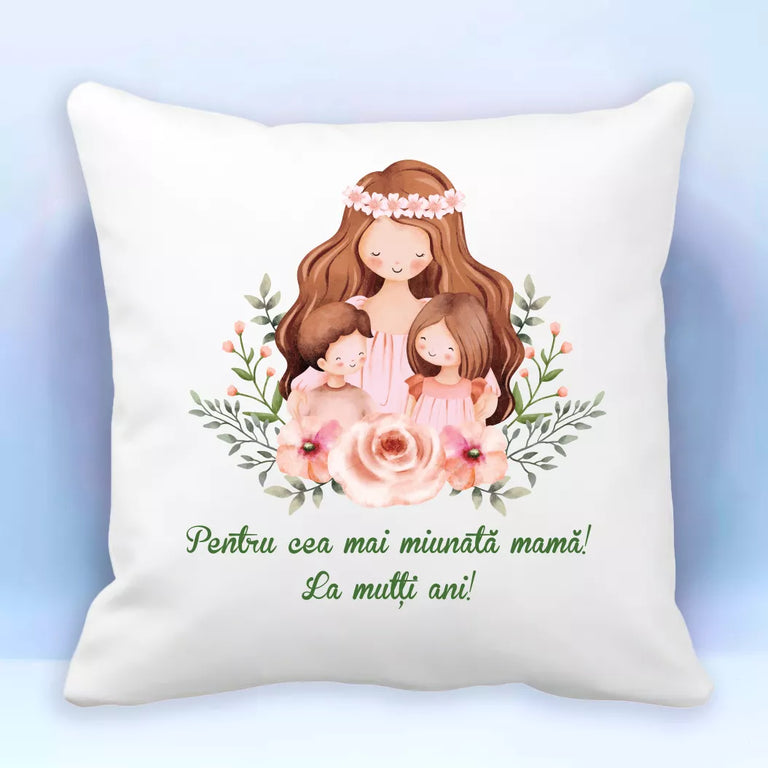 Perna personalizata - Pentru cea mai minunata mama La multi ani