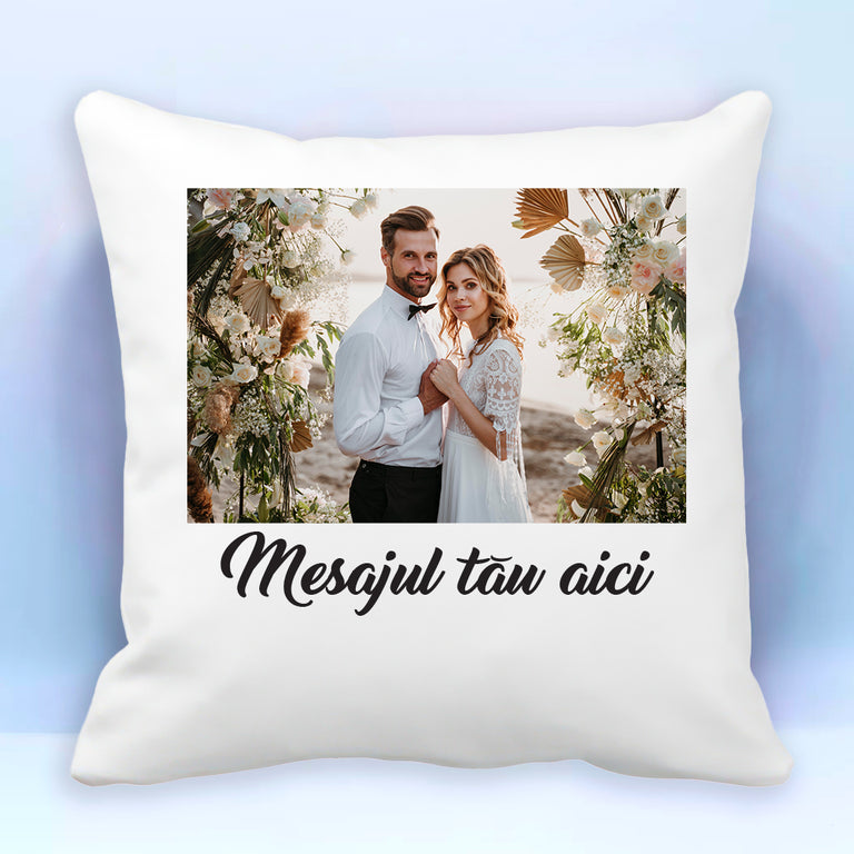 Perna personalizata cu poza si mesaj