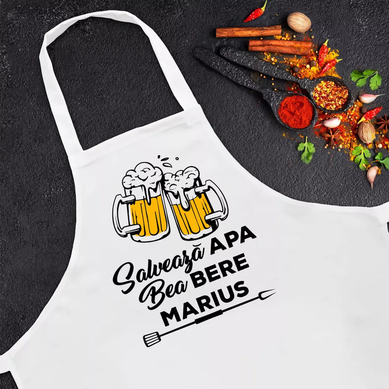 Sort personalizat cu nume - Salveaza apa bea bere