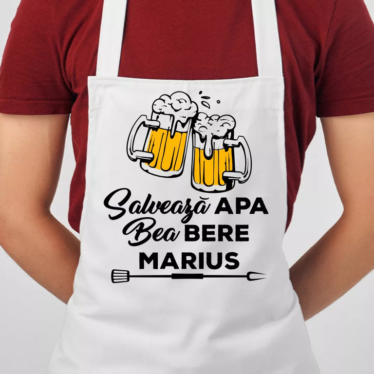 Sort personalizat cu nume - Salveaza apa bea bere