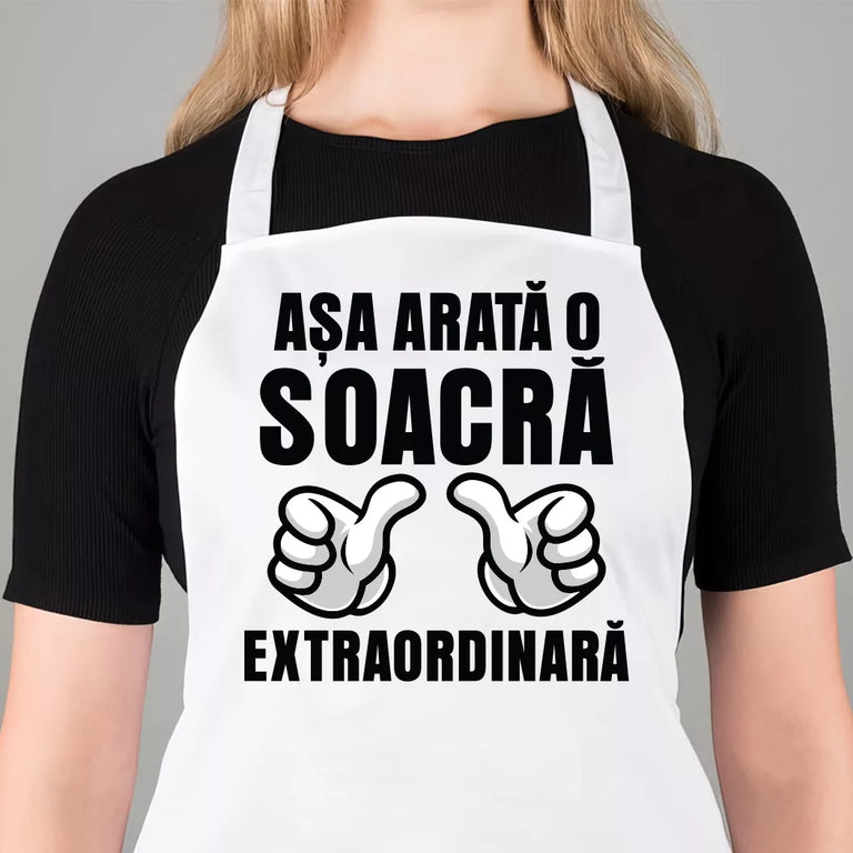 Sort personalizat cu mesaj - Asa arata o soacra extraordinara