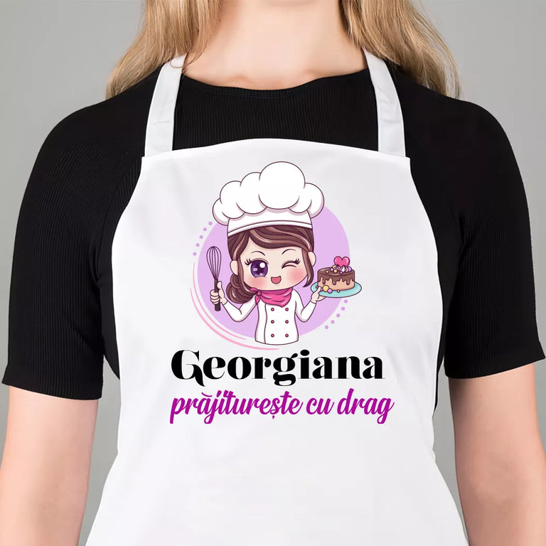 Sort personalizat cu nume - Prajitureste cu drag
