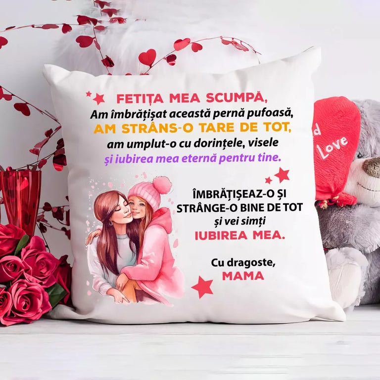 Perna personalizata - Fetita mea scumpa cu drag mama