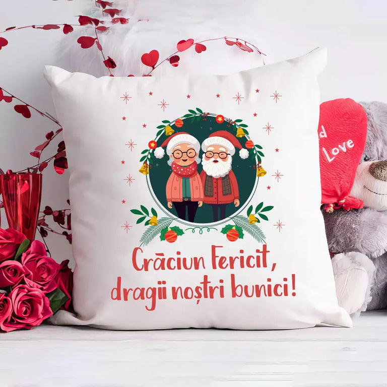 Perna personalizata - Craciun Fericit dragi nostri bunici
