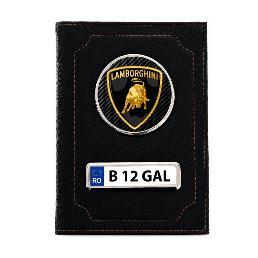 Portofel personalizat pentru acte auto – Lamborghini
