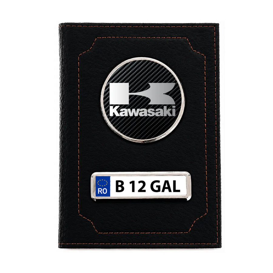 Portofel personalizat pentru acte auto – Kawasaki