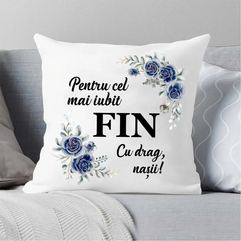 Perna personalizata - Pentru cel mai iubit fin cu drag nasii