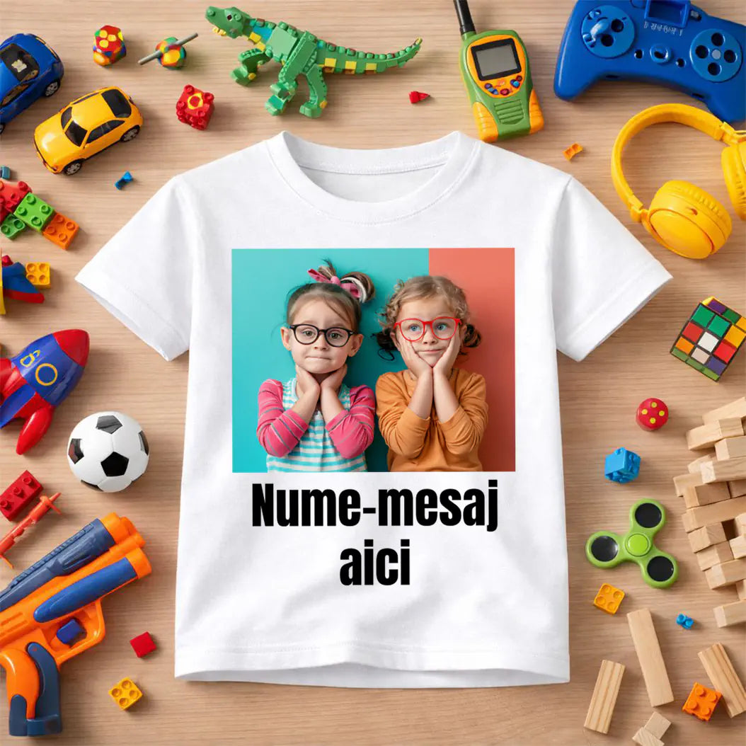 Tricou copii personalizat cu poza, nume sau mesaj 3