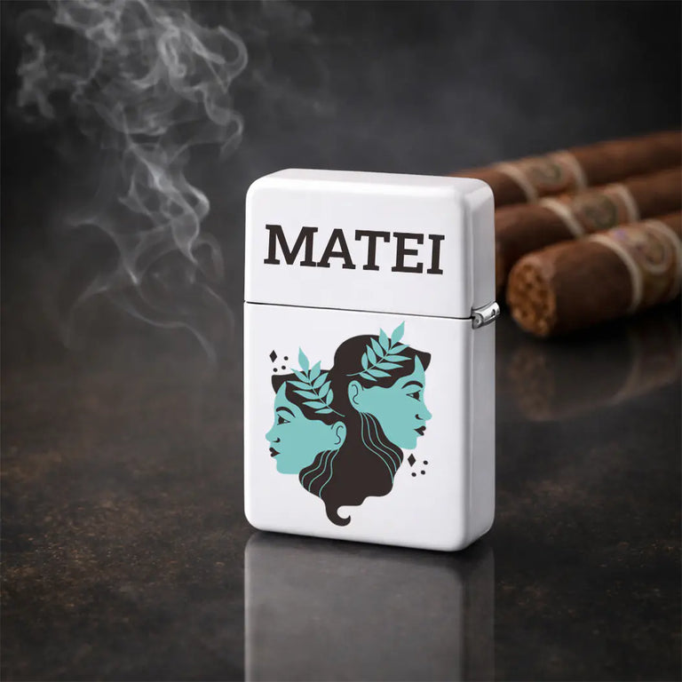 Bricheta personalizata cu nume - Zodia Gemeni