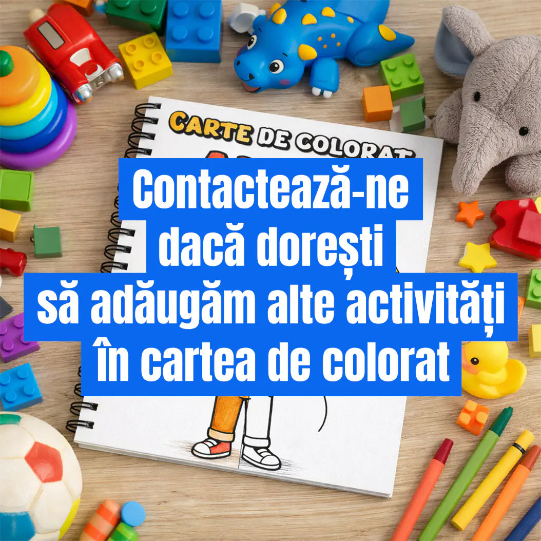 Carte de colorat baiat 13