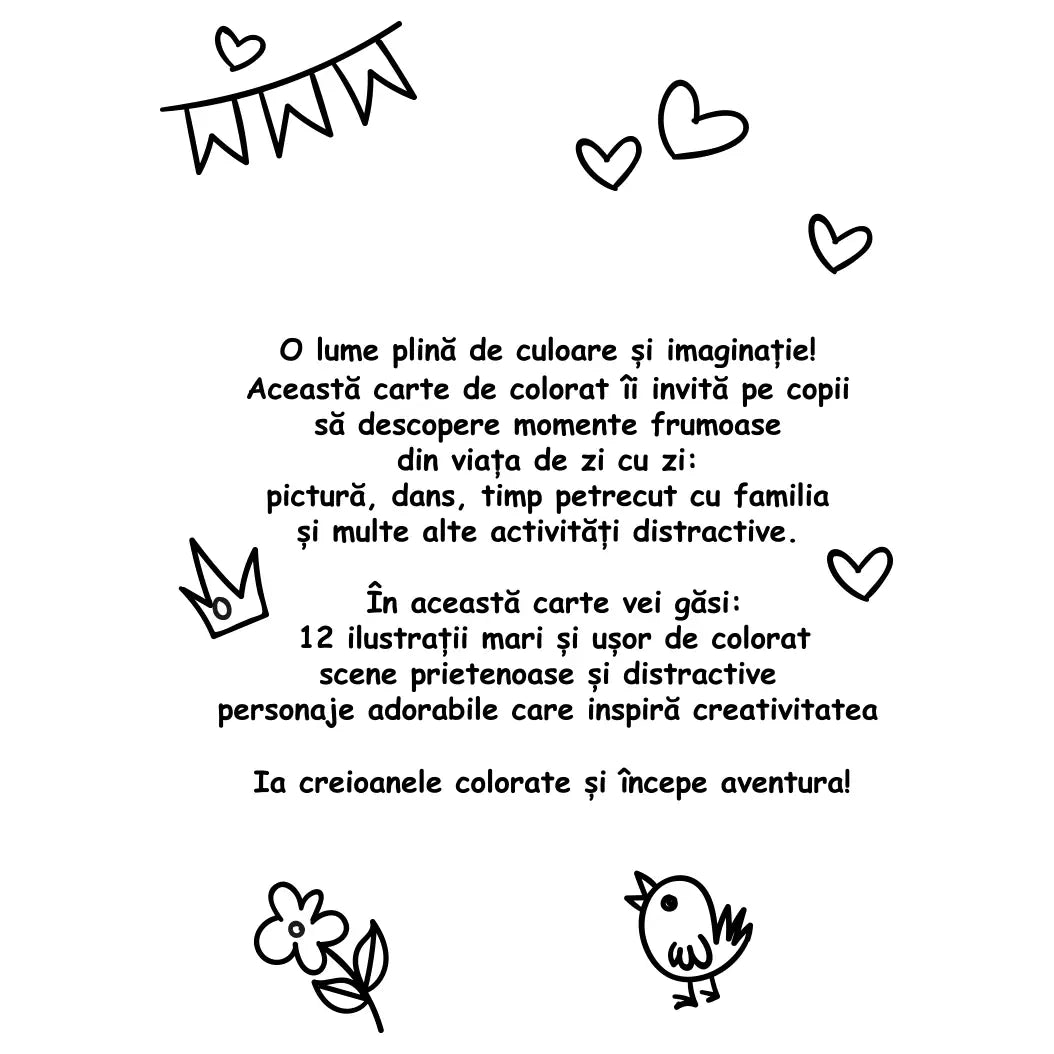 Carte de colorat fata 13