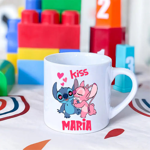 Cana pentru copii personalizata cu nume Lilo si Stitch 1