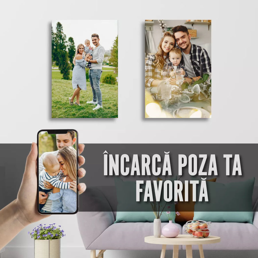 Tablou pe metal cu poza ta