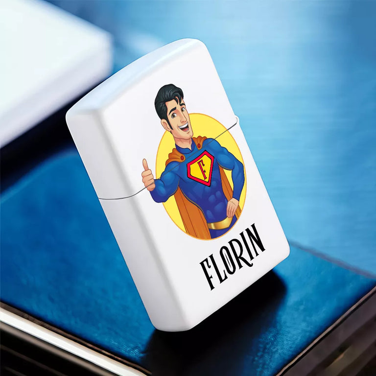 Bricheta personalizata cu nume - Super erou