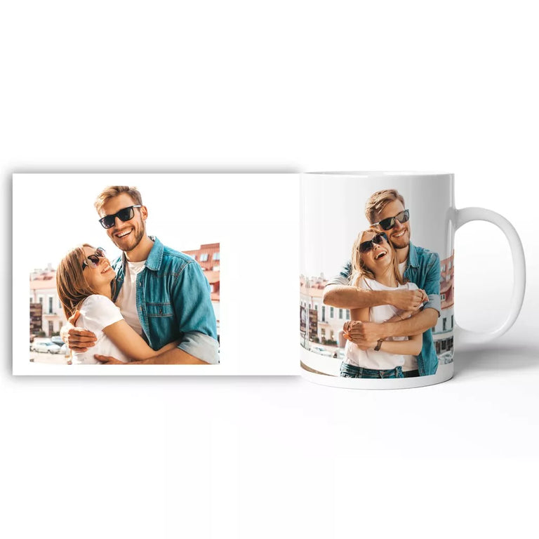 Cana personalizata cu 2 poze
