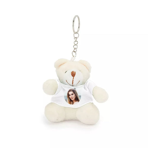 Breloc ursuletul teddy personalizat cu poza sau text
